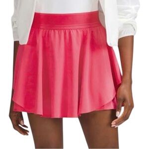 Lululemon Court Rival High Rise Skirt Skort 2 Lip Gloss Pink